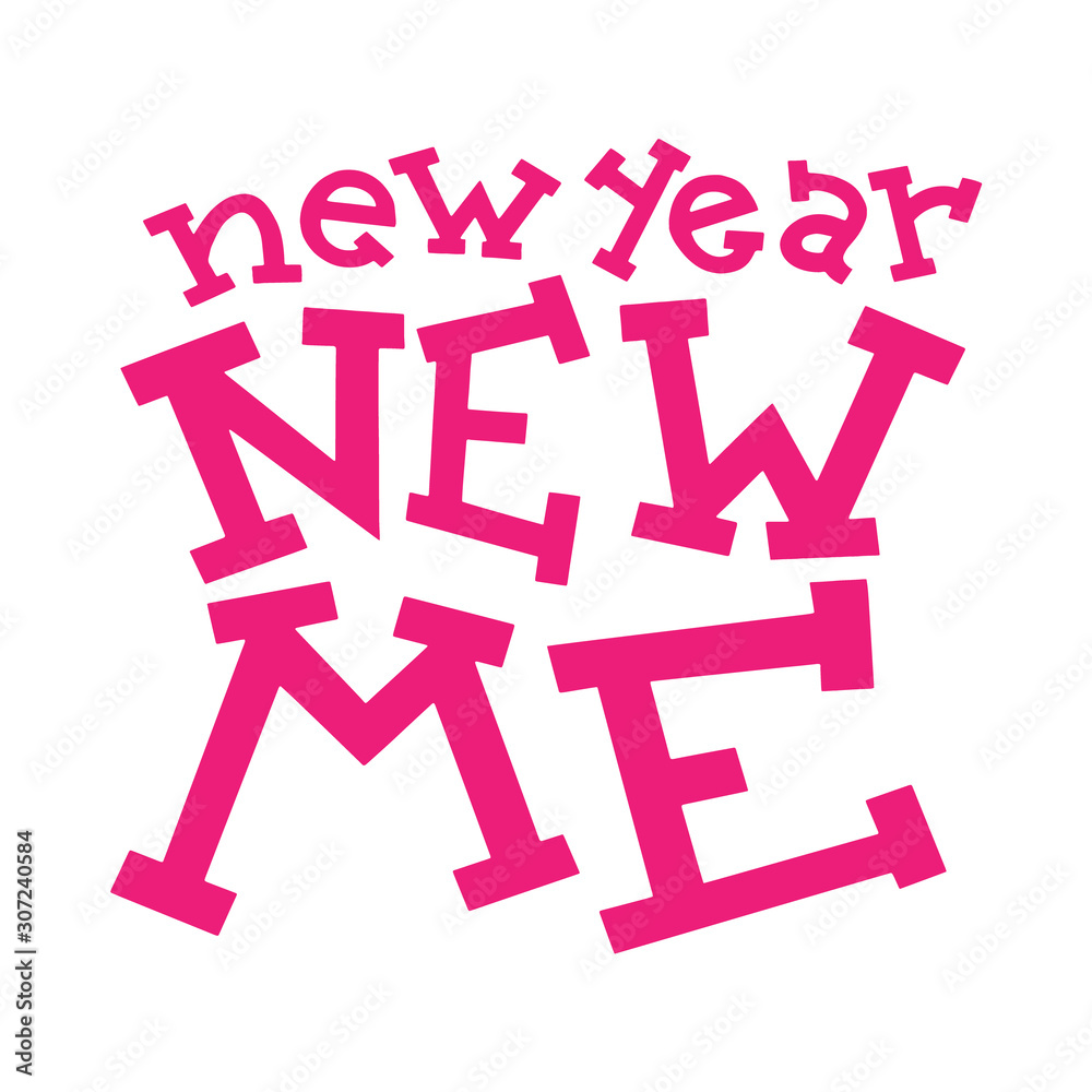 New Year New Me Lettering New Year New Me Lettering