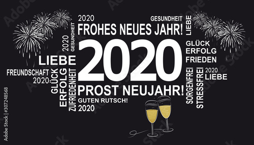 gute wünsche 2020 - frohes neues jahr