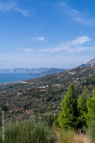 Countryside near Votsalakia Samos Greece photo