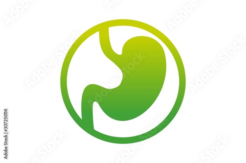 Stomach Logo vector illustration design - creative Gastroenterology Healthy Logo element icon, Stomach healthcare icon vector template