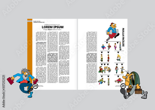 Brochure template flyer background for business design