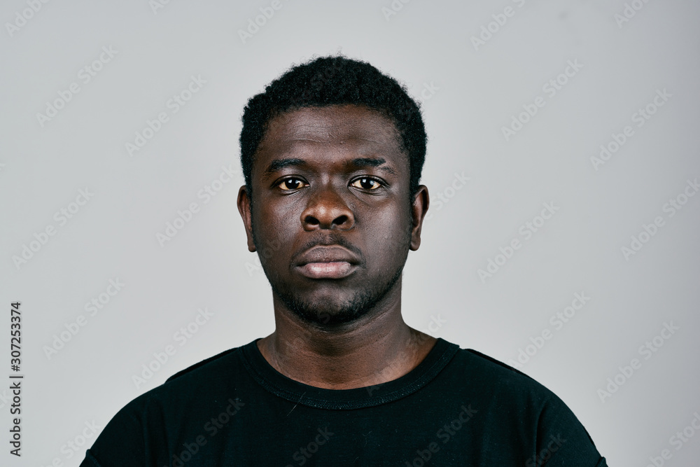 portrait of a man isolated on black background portrait of a man isolated on black background