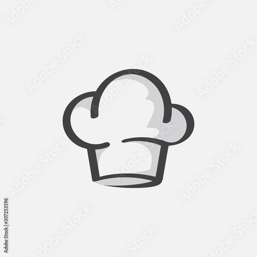 Hat for chef kitchens, chef hat icon vector, Chef cap design