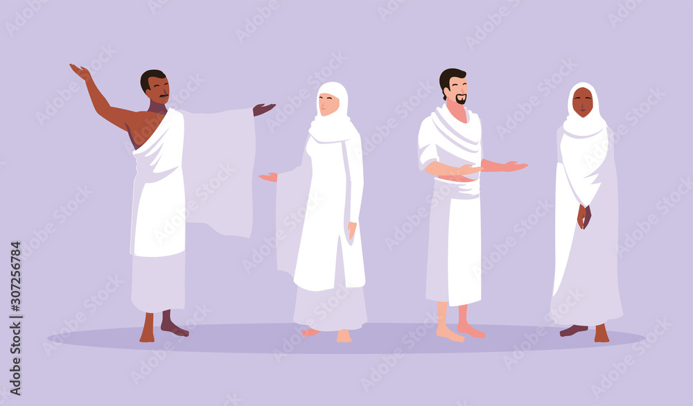 set of people in hajj pilgrimage set of people in hajj pilgrimage