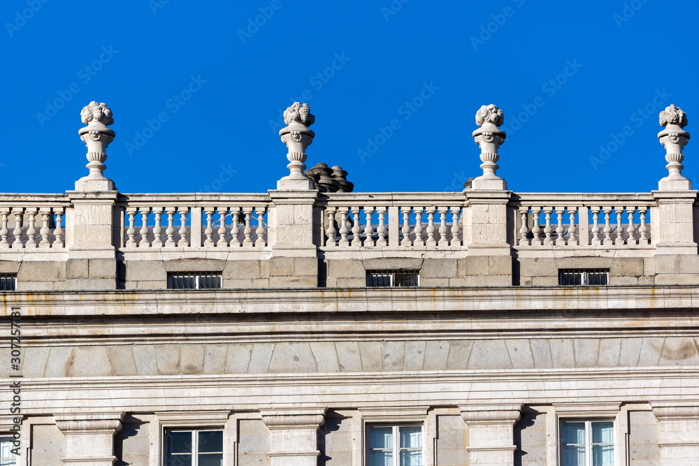 Obraz premium facade of the Royal Palace in Madrid, Spain