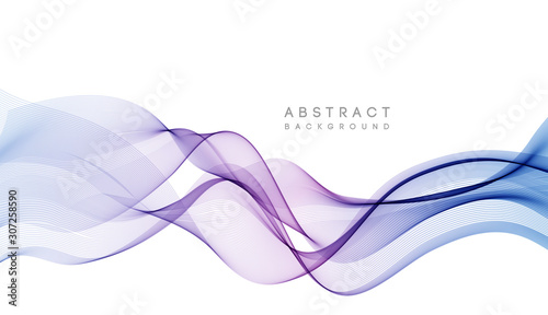 Abstract colorful vector background, color wave for design brochure, website, flyer. photo