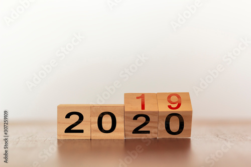 2019 to 2020. New year concept