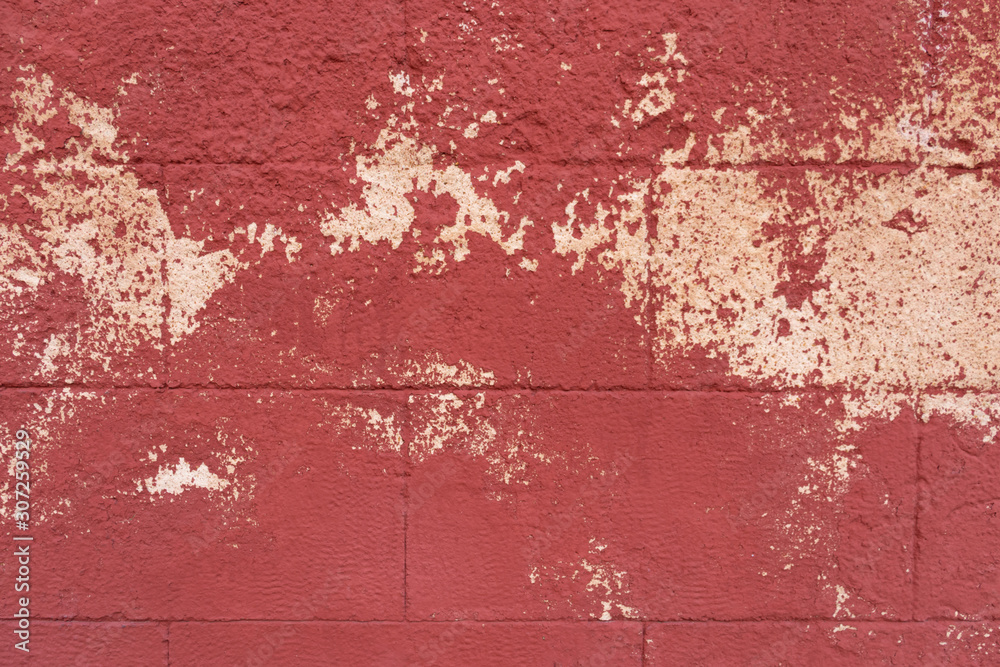 Grunge red texture of a brick wall