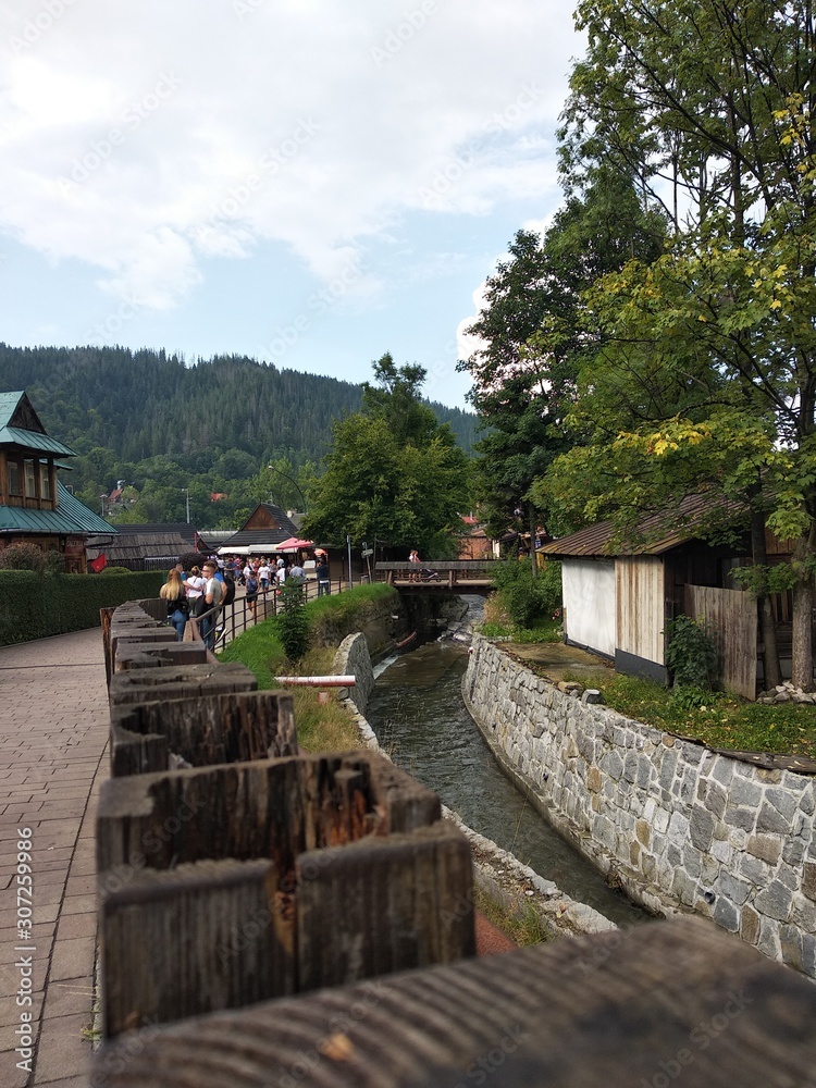 Fototapeta premium Mountainous area in the city of Zakopane in Poland