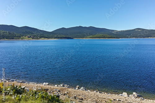 Landscape with Belmeken Dam  Rila mountain  Bulgaria