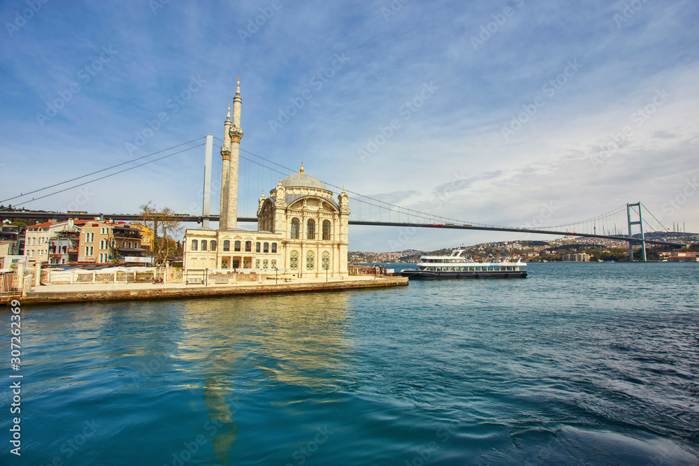 Ortakoy mosque and Bosphorus bridge, Istanbul
