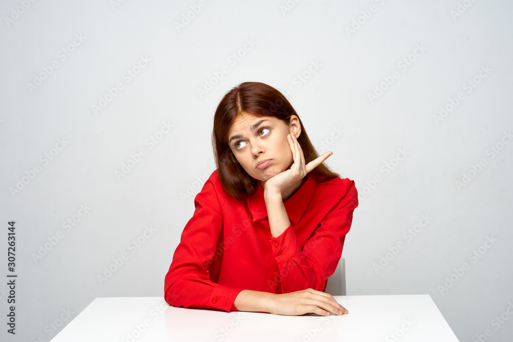 young woman in office