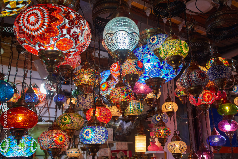 Turkish lamps for sale in the Grand Bazaar, Istanbul