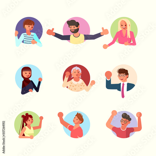 Neighbors characters in apartment 