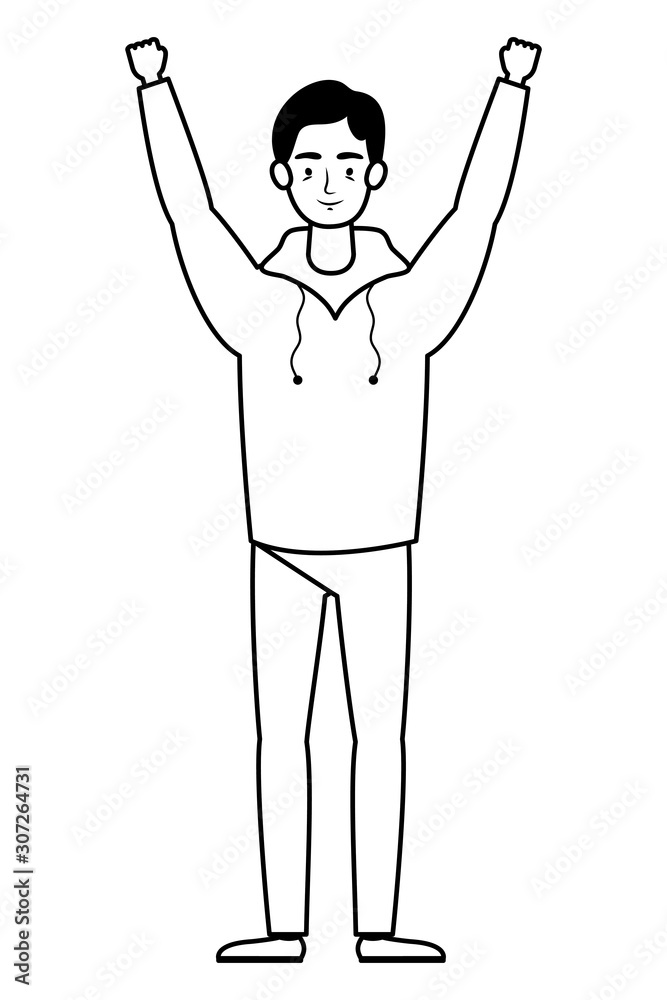 young man avatar character icon young man avatar character icon