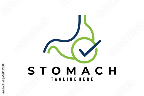 stomach care logo icon vector isolated