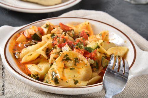 Spinach tortellini with ricotta cheese