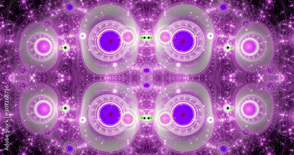 Abstract bright dynamic loop able color changing fractal video made out of modern looking intricate glowing pattern of connected rings, circles, arches and waves in glowing colors, 4k, 4096p, 25fps Abstract bright dynamic loop able color changing fractal video made out of modern looking intricate glowing pattern of connected rings, circles, arches and waves in glowing colors, 4k, 4096p, 25fps