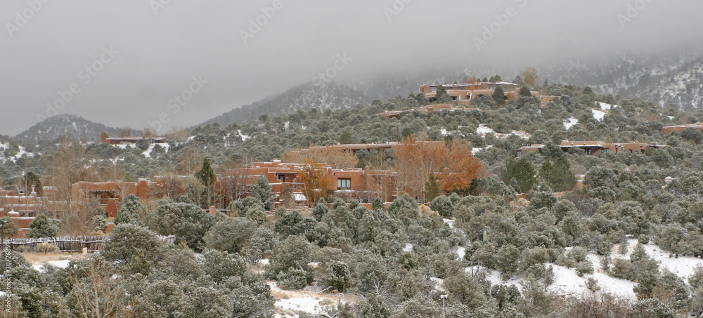 Fototapeta premium Santa Fe in Winter