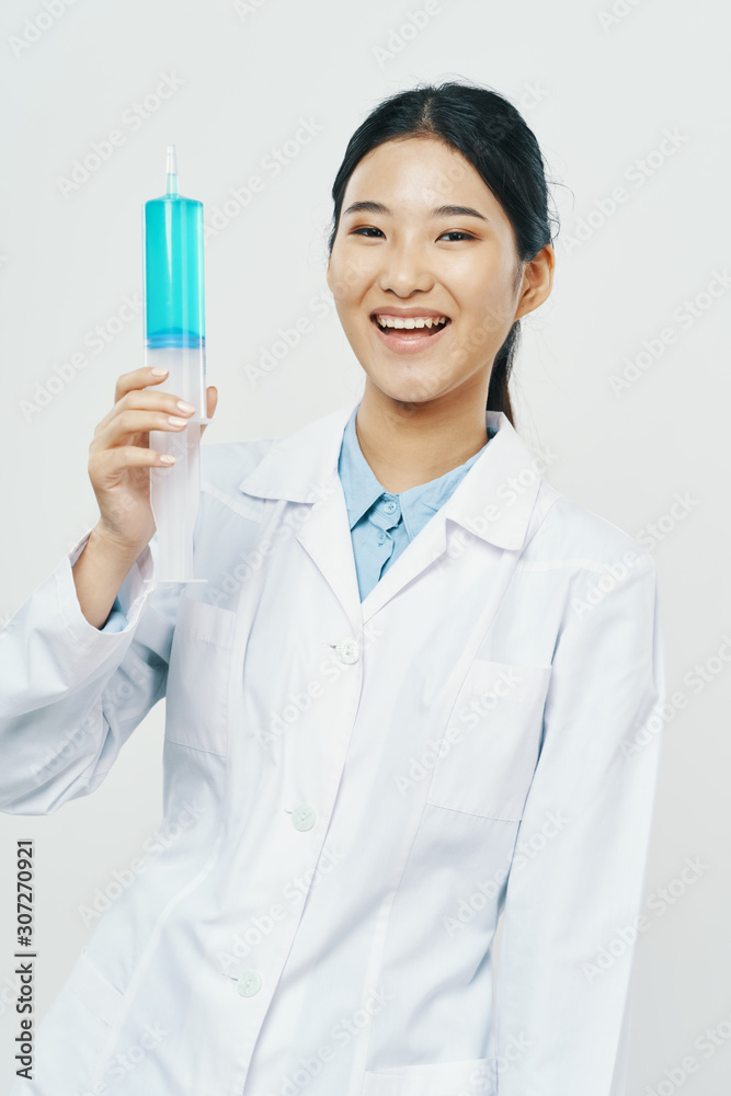 young doctor with syringe young doctor with syringe
