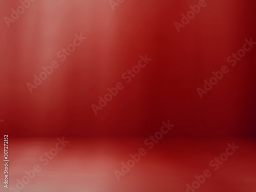 Abstract red background for web design templates, christmas, valentine, product studio room and business report with smooth gradient color. White and red background.