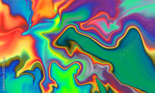 Photos Colorful rainbow neon abstract vibrant liquid background texture
