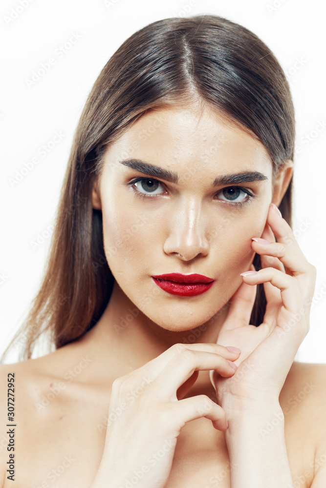 beautiful woman bare shoulders spa treatments clean skin beautiful woman bare shoulders spa treatments clean skin