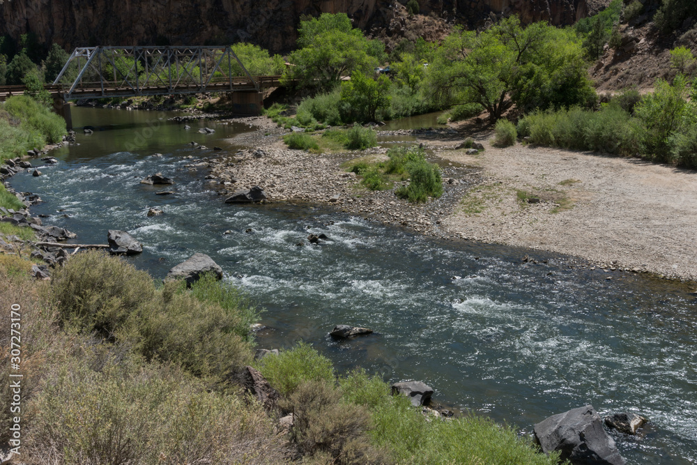 The Rio Grande near Taos New Mexico. The Rio Grande near Taos New Mexico.