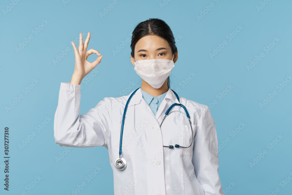 young doctor with stethoscope