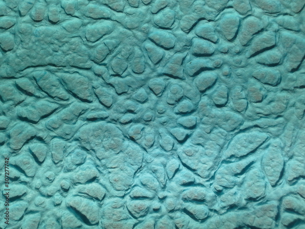 closeup of blue wool texture