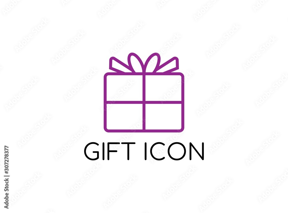 Simple and Lovely Gift Icon with Modern Concept. Designed in Outline Style Isolated on White Background. Very Suitable for Valentine, Christmas, Birthday and Happy New Year Gift Icon. Vector Simple and Lovely Gift Icon with Modern Concept. Designed in Outline Style Isolated on White Background. Very Suitable for Valentine, Christmas, Birthday and Happy New Year Gift Icon. Vector