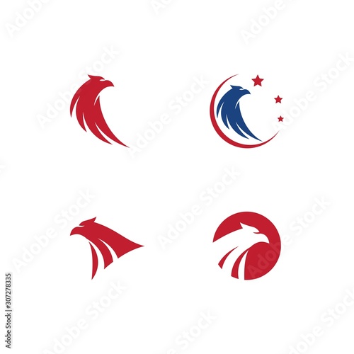 Falcon Eagle Bird Logo Template Free Download Falcon Eagle Bird Logo Template - GFXLoad