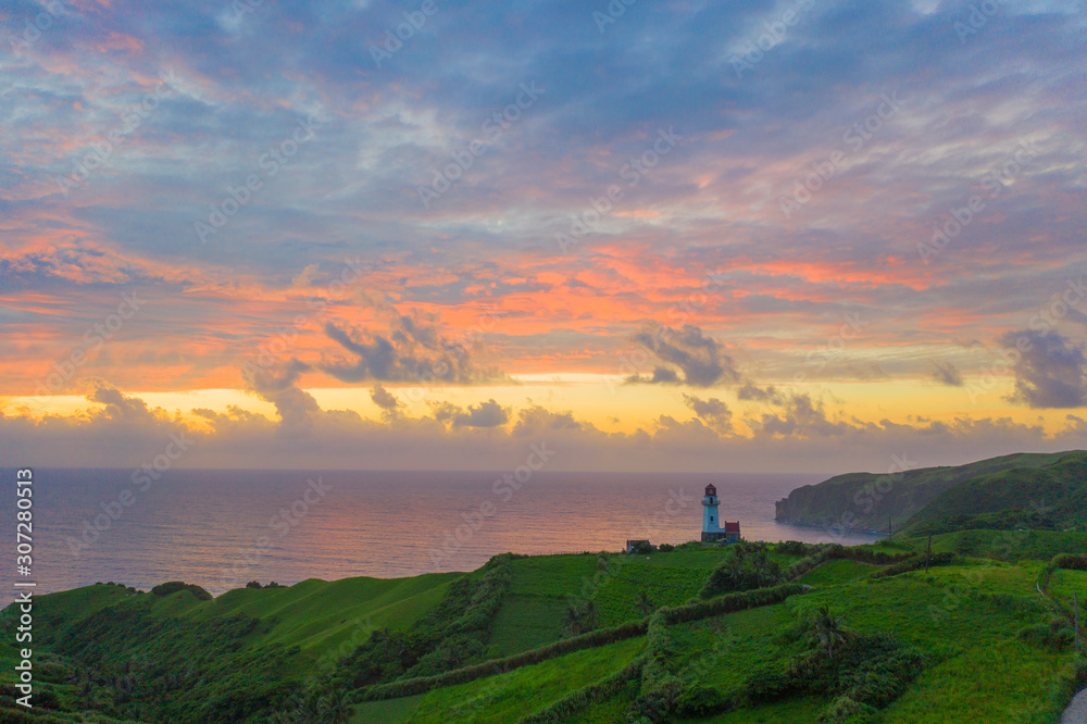 Amazing landscape partial part of Batanes Island located in Philippines.. Image shot by drone. Amazing landscape partial part of Batanes Island located in Philippines.. Image shot by drone.