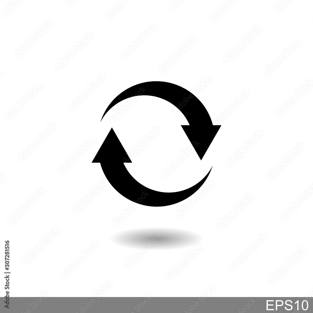 update icon on white background.vector Illustration update icon on white background.vector Illustration