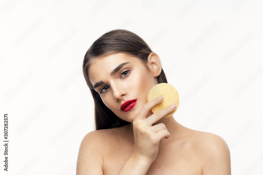 beautiful woman bare shoulders spa treatments clean skin beautiful woman bare shoulders spa treatments clean skin