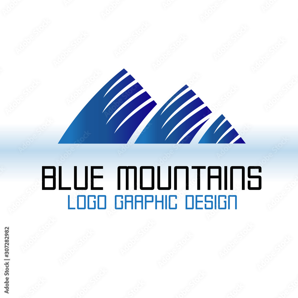 Fototapeta premium Logo mountains icon logotype vector