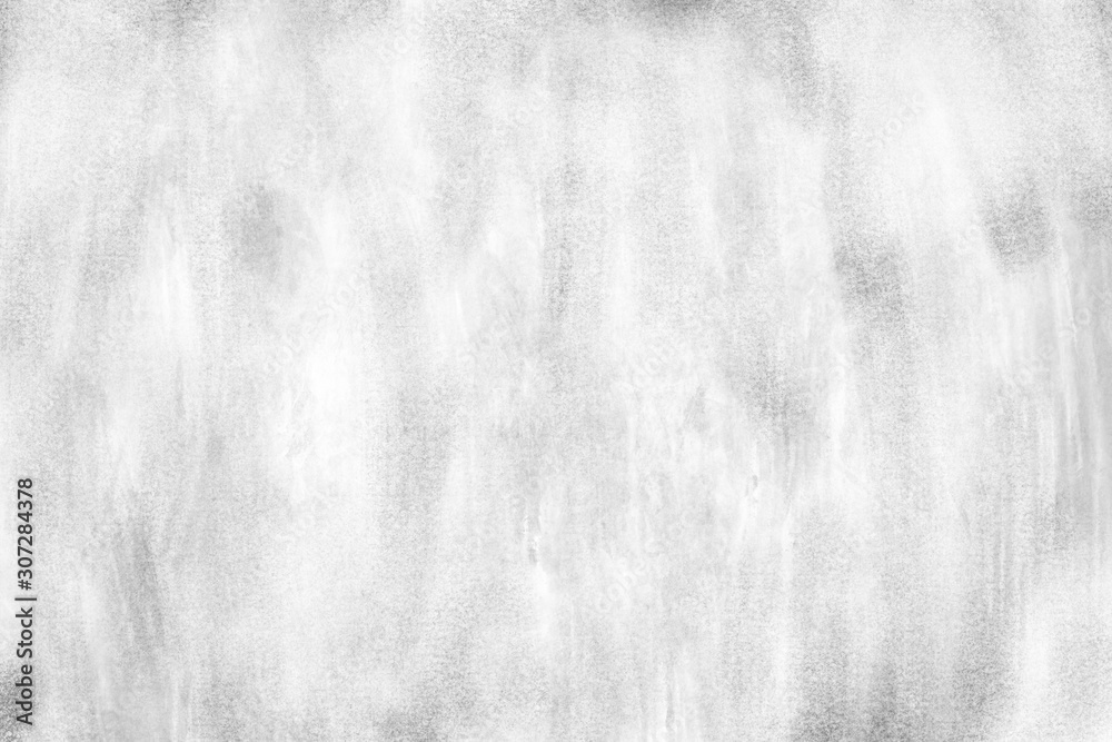 Fototapeta Concrete wall white color for background. Old grunge textures with scratches and cracks. White painted cement wall texture.