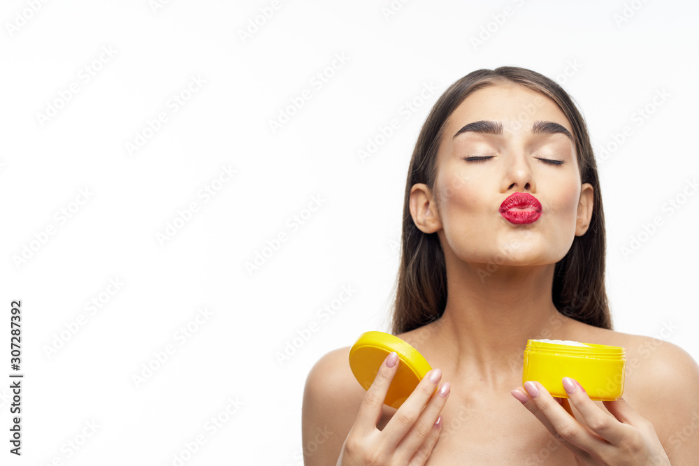 beautiful woman bare shoulders spa treatments clean skin beautiful woman bare shoulders spa treatments clean skin