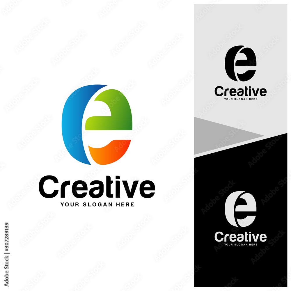 Letter E Logo Design Concept Vector, Initial E Logo Template, Icon Symbol Letter E Logo Design Concept Vector, Initial E Logo Template, Icon Symbol