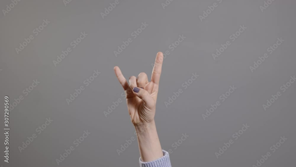 hand signals female metal horns hand signals female metal horns