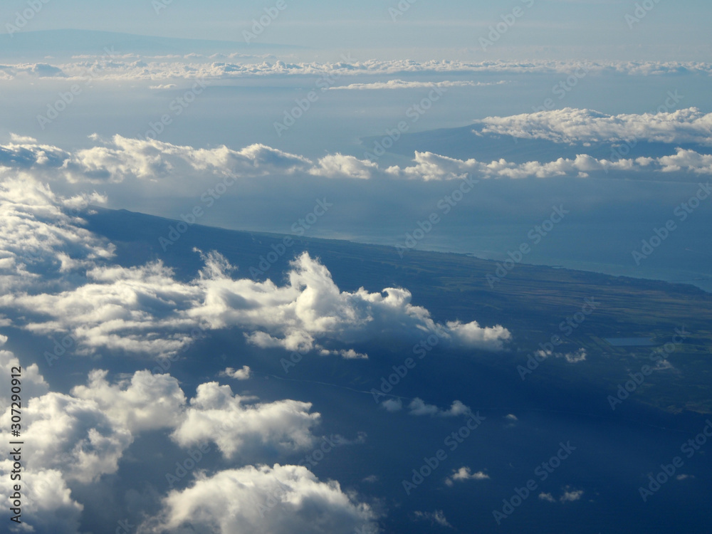 Fototapeta premium Aerial of Molokai Island
