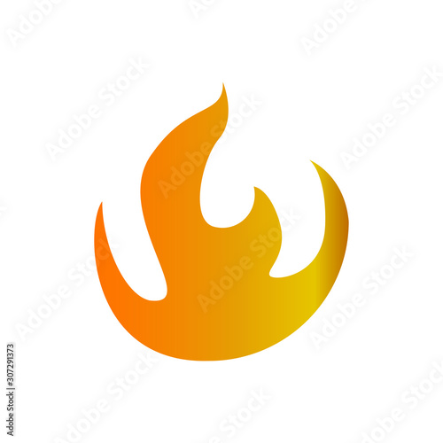 Fire icon vector in trendy style