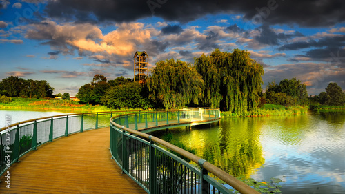 bridge over the lake 
