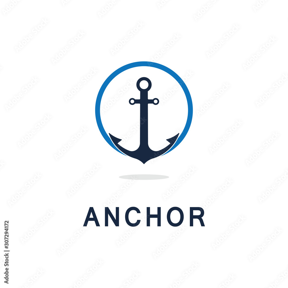 Anchor icon Logo Template vector Anchor icon Logo Template vector