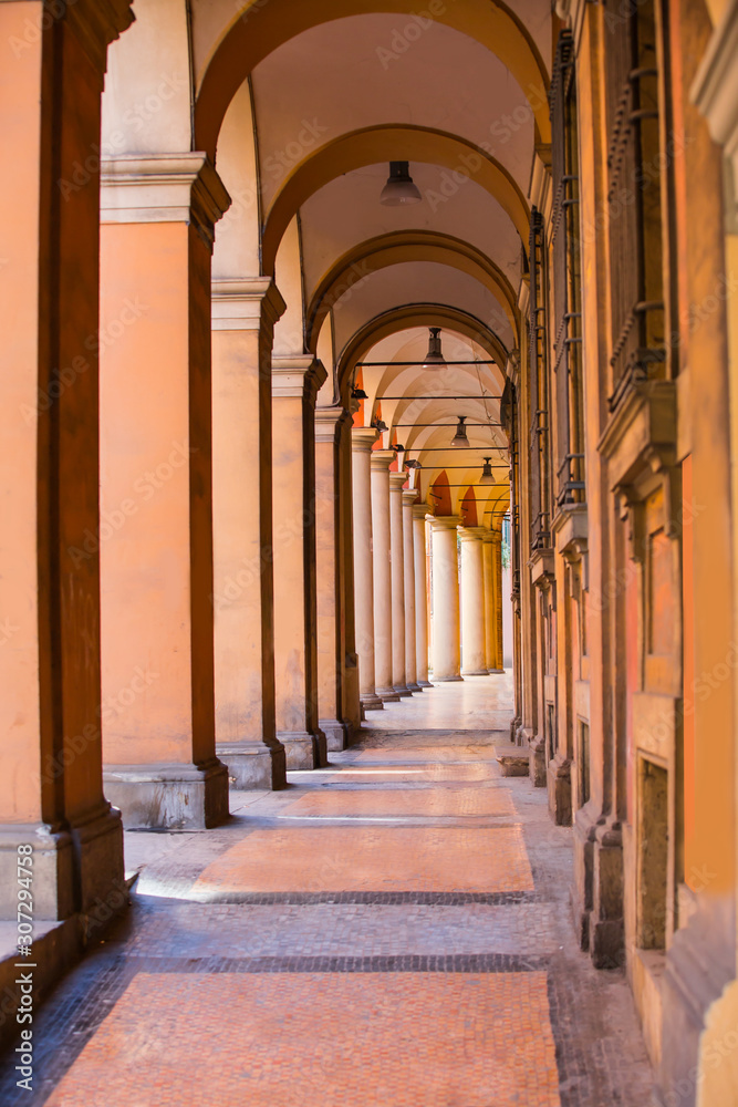 Bologna - Characteristic porticoes