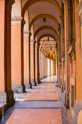 Bologna - Characteristic porticoes