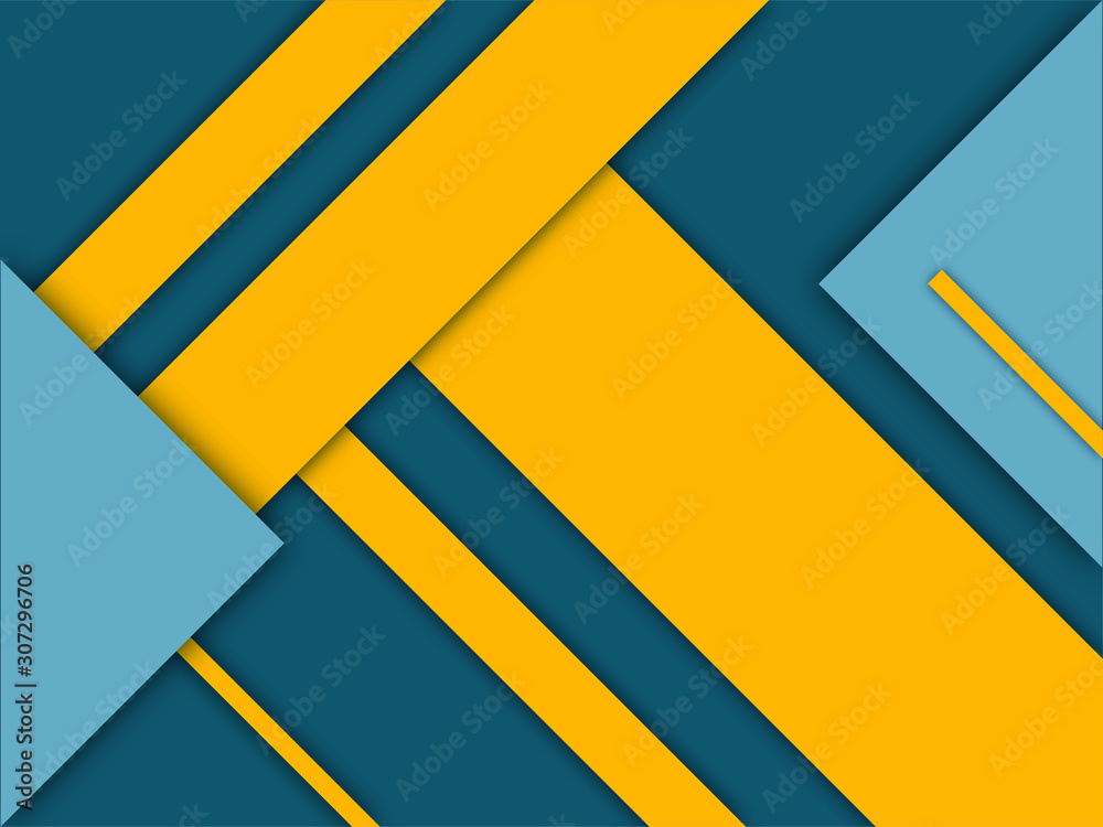 Yellow and blue color material design background. Yellow and blue color material design background.