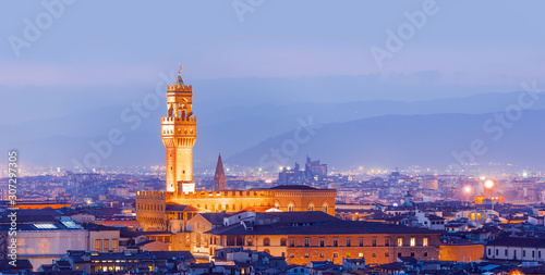 Palazzo Vecchio or Palazzo della Signoria in Florence, Italy. photo