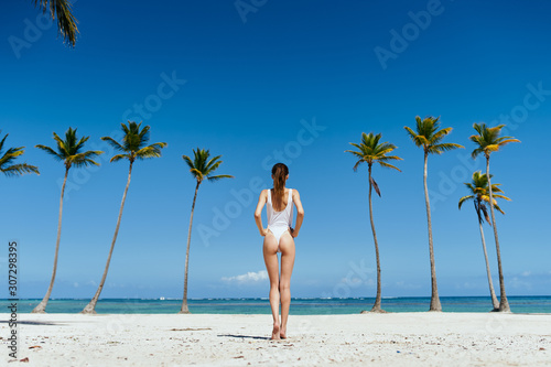 woman on the beach