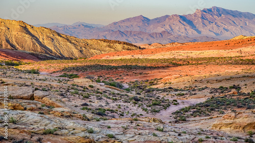 landscape of Red rock mountains